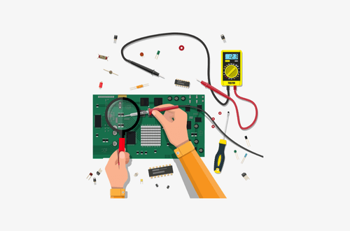 Students working on engineering projects