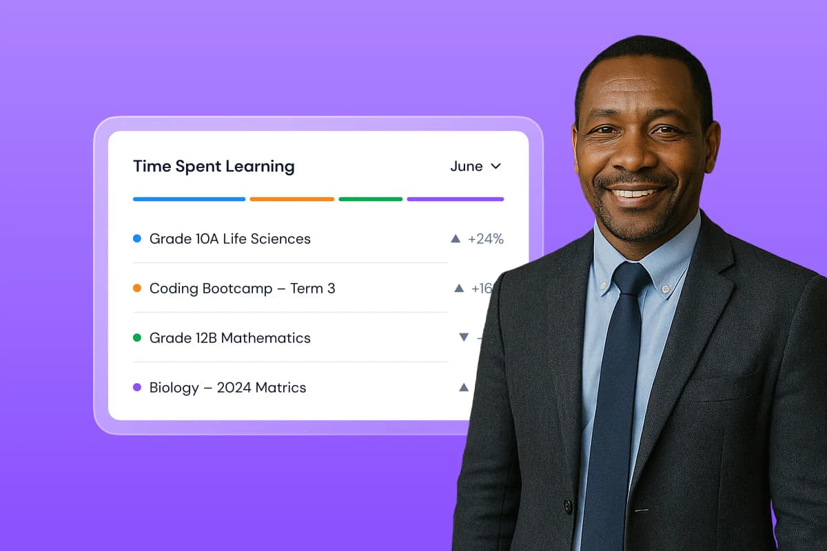 Professor using AI tools to enhance teaching